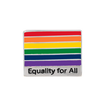 Load image into Gallery viewer, Equality For All Rainbow Flag Pins