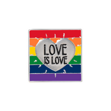 Load image into Gallery viewer, Rainbow Love Is Love LGBTQ Pins