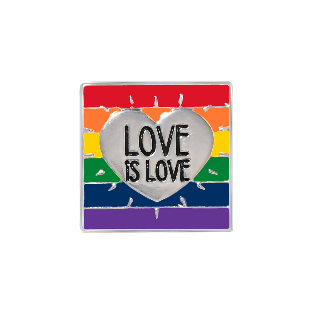 Rainbow Love Is Love LGBTQ Pins