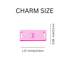 Load image into Gallery viewer, Bulk Walk For The Cure Pink Ribbon  Shoe Lace Charms - The Awareness Company