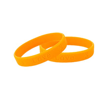 Load image into Gallery viewer, Orange Silicone Bracelets for Leukemia, Multiple Sclerosis Fundraising - The Awareness Company