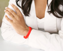 Load image into Gallery viewer, Bulk Red Silicone Bracelets for AIDS, HIV, Red Ribbon Week, Drug/Alcohol Prevention