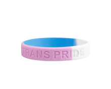 Load image into Gallery viewer, Transgender PRIDE Silicone Bracelets - Inexpensive, Cheap