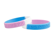 Load image into Gallery viewer, Transgender PRIDE Silicone Bracelets - Inexpensive, Cheap