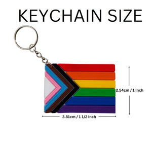 Daniel Quasar Pride Flag Keychains, Cheap Gay Pride Gear for PRIDE Parades and Events - The Awareness Company
