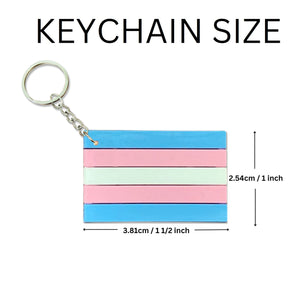 Transgender Pride Flag Keychains, Cheap Gay Pride Gear for PRIDE Parade and Events - The Awareness Company