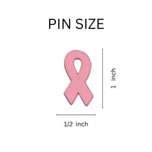 Load image into Gallery viewer, 10 Pack Silicone Pink Ribbon Pins