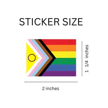 Load image into Gallery viewer, Bulk Daniel Quasar Intersex-Inclusive Flag Stickers, The Awareness Company