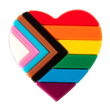 Load image into Gallery viewer, Daniel Quasar Flag Heart Silicone Pins