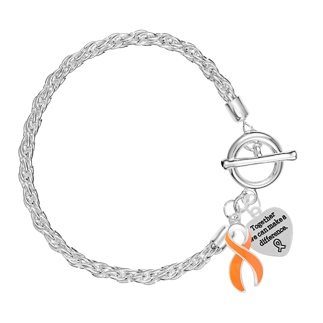 Orange Ribbon Rope Style Bracelets