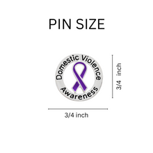 Load image into Gallery viewer, Bulk Domestic Violence Awareness Purple Ribbon Pins, Domestic Violence Jewelry - The Awareness Company