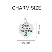 Load image into Gallery viewer, Heart Shaped Organ Donors Necklaces