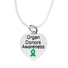 Load image into Gallery viewer, Heart Shaped Organ Donors Necklaces