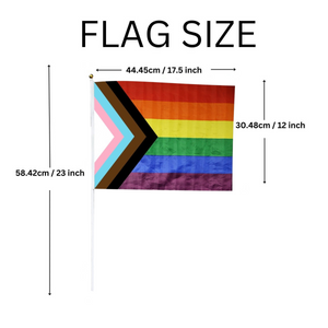 Large Daniel Quasar Flags on a Stick