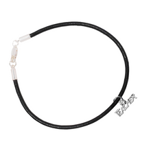 Load image into Gallery viewer, Black Cord Teacher Charm Bracelets