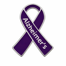 Load image into Gallery viewer, Alzheimer's Awareness Ribbon Pins - The Awareness Company