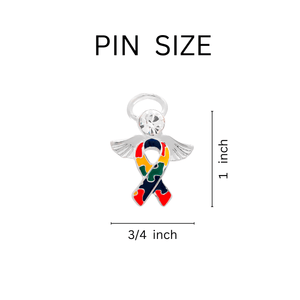 Angel Autism Ribbon Pins - The Awareness Company