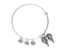 Load image into Gallery viewer, Angel Wings Religious Retractable Charm Bracelet 