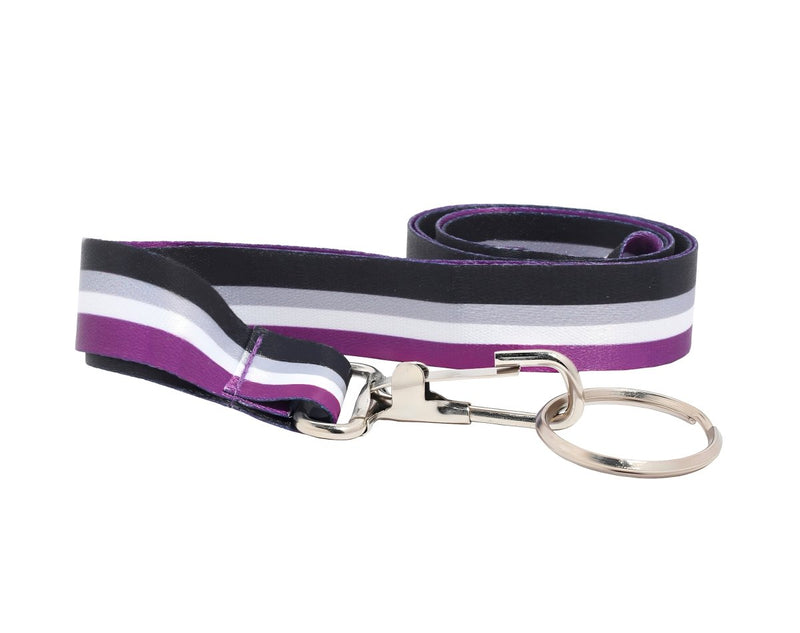 Asexual Flag Colored Lanyards