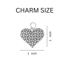 Load image into Gallery viewer, Autism Awareness Puzzle Heart Bangle Bracelets - The Awareness Company