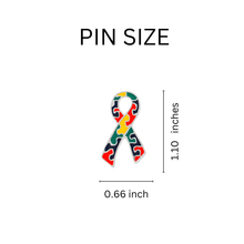 Load image into Gallery viewer, Autism Awareness Ribbon Flat Pins - The Awareness Company
