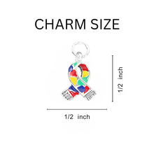 Load image into Gallery viewer, Autism Awareness Ribbon Leather Cord Bracelets - The Awareness Company