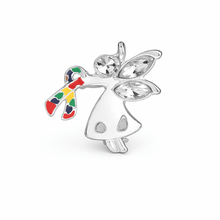 Load image into Gallery viewer, Autism Ribbon Angel By My Side Pins - The Awareness Company