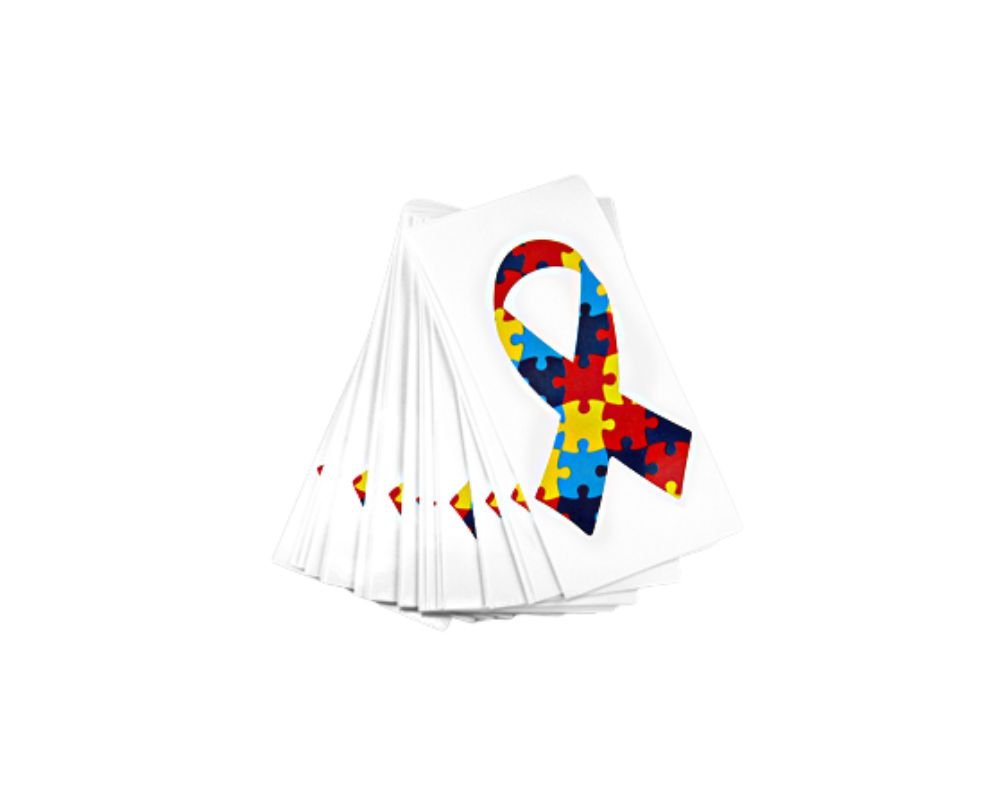 Bulk Autism Ribbon Decals, Autsim Awareness Decals - The Awareness Company
