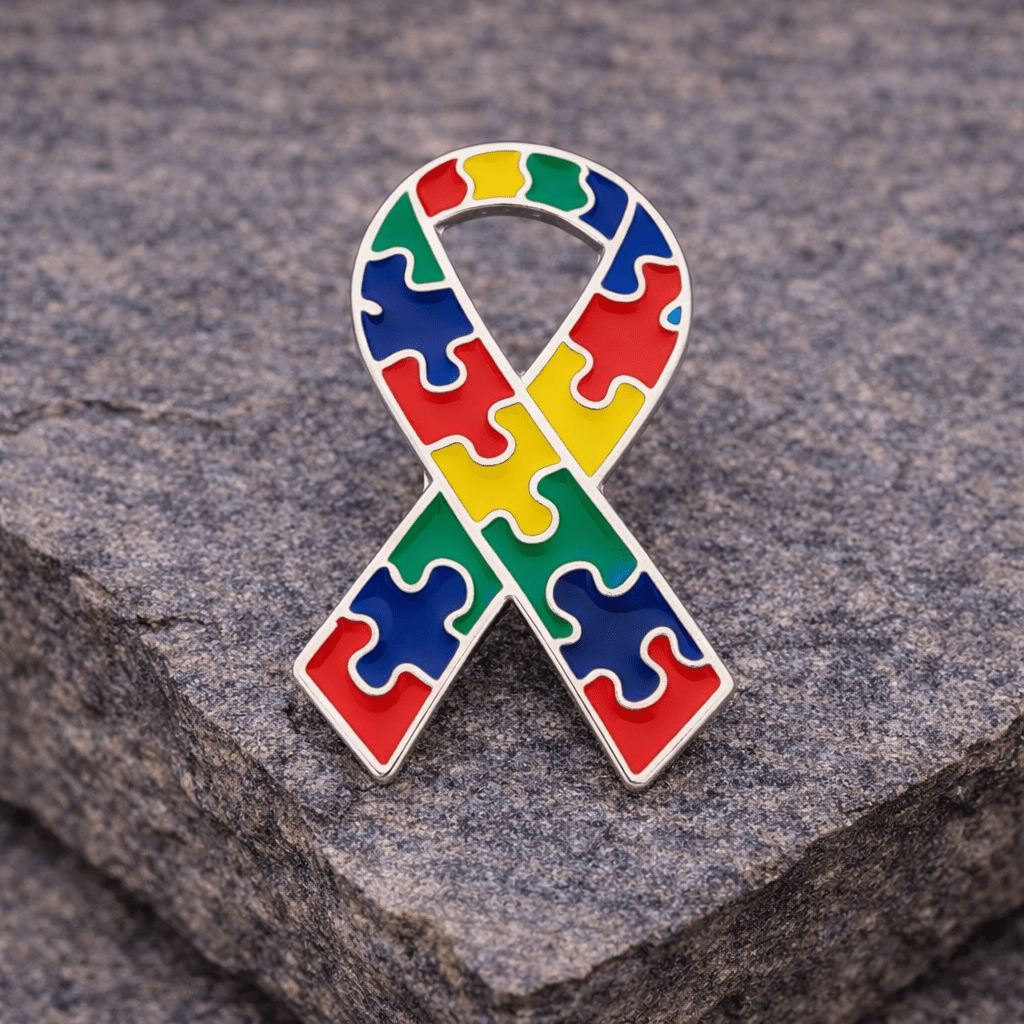 Bulk Autism Ribbon Awareness Pins – The Awareness Company