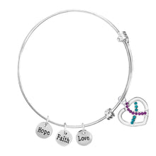 Load image into Gallery viewer, Semicolon Suicide Prevention Chunky Charm Bracelets - The Awareness Company