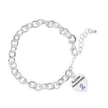 Load image into Gallery viewer, Suicide Awareness Chunky Charm Bracelets