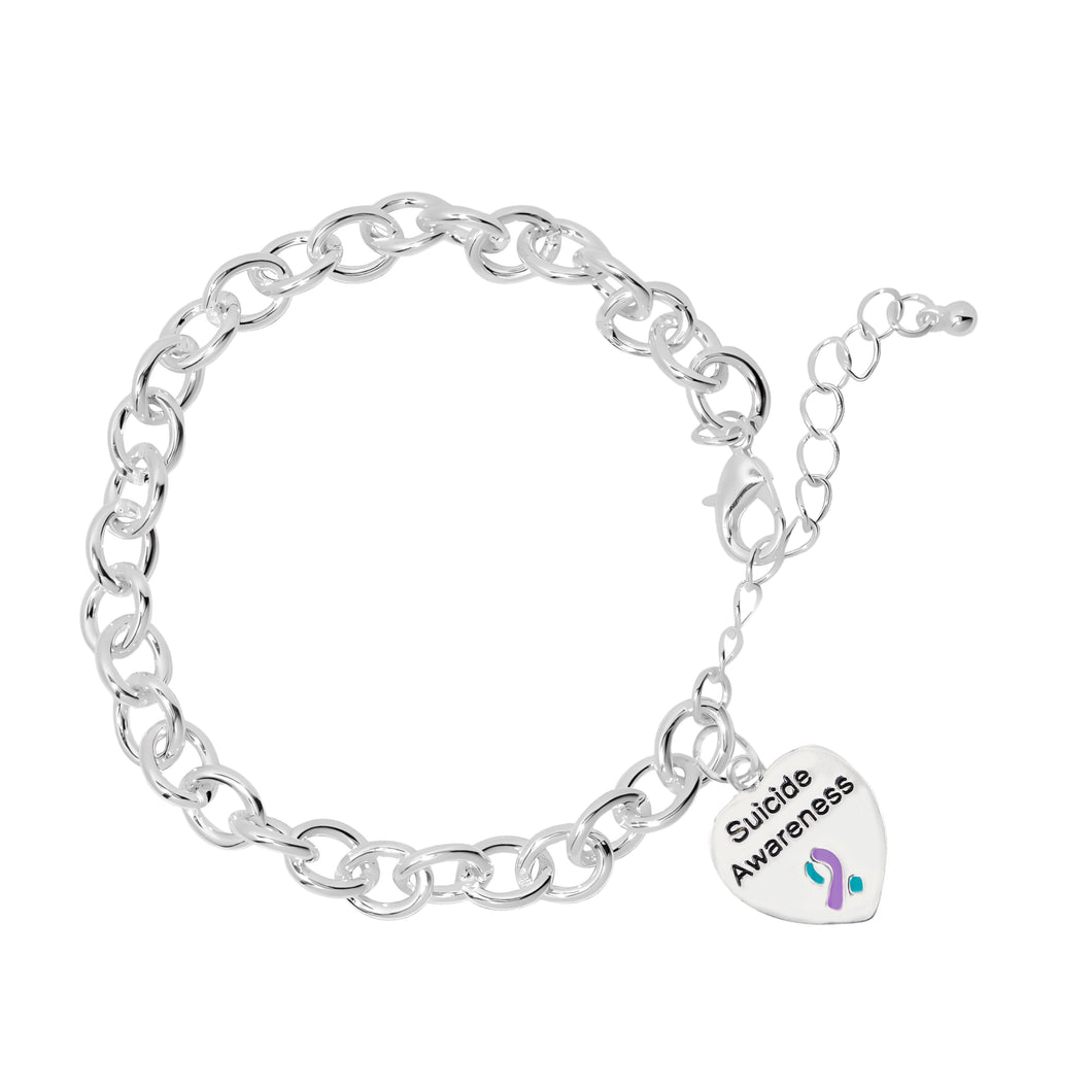 Suicide Awareness Chunky Charm Bracelets - The Awareness Company