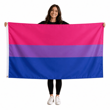 Load image into Gallery viewer, Bisexual 3 Feet by 5 Feet Nylon Flag - The Awareness Company