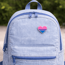 Load image into Gallery viewer, Bisexual Flag Heart Shaped Pins - The Awareness Company