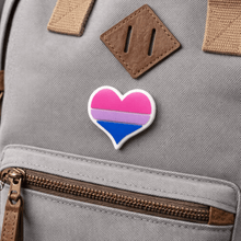 Load image into Gallery viewer, Bisexual Flag Heart Silicone Pins - The Awareness Company