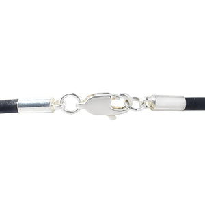 Black Cord Bracelet with Burgundy Ribbon Charm - The Awareness Company