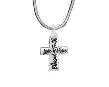 Load image into Gallery viewer, Blessed, Hope, Faith, and Love Cross Necklaces 