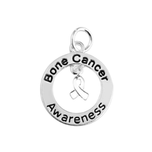 Load image into Gallery viewer, Bone Cancer Awareness Round Charms - The Awareness Company