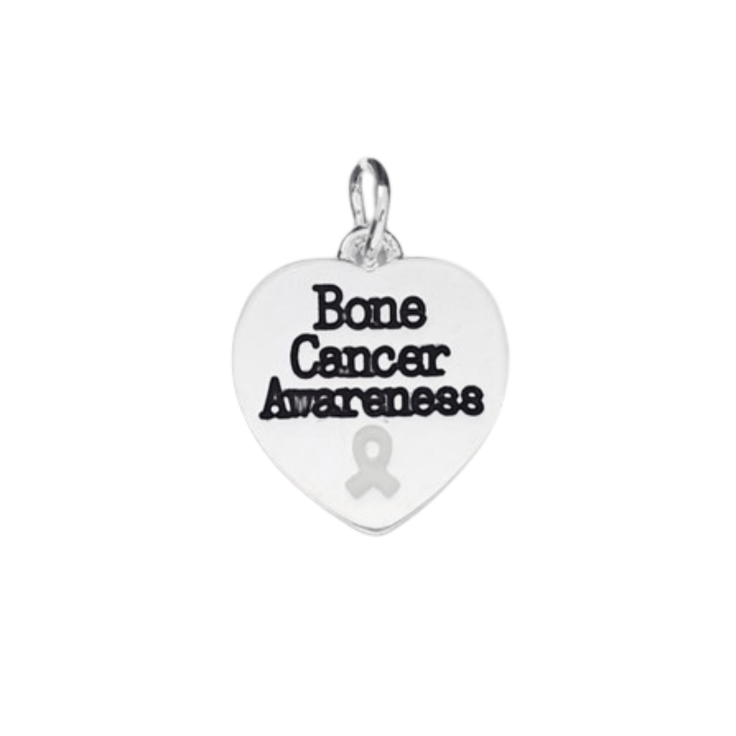 Bone Cancer Heart Awareness Charm - The Awareness Company