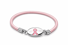 Load image into Gallery viewer, Breast Cancer Awareness Pink Ribbon Stretch Bracelets - The Awareness Company