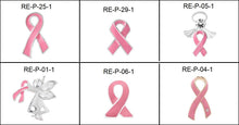 Load image into Gallery viewer, Breast Cancer Hope Courage Strength Pink Ribbon Bracelet w/Free Pin Offer