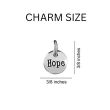 Load image into Gallery viewer, Burgundy Ribbon Awareness Retractable Bracelet – Hope, Faith, Love Charms - The Awareness Company