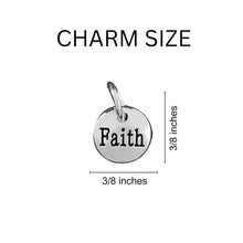 Load image into Gallery viewer, Burgundy Ribbon Awareness Retractable Bracelet – Hope, Faith, Love Charms - The Awareness Company