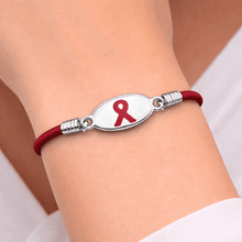 Load image into Gallery viewer, Burgundy Ribbon Stretch Bracelets - The Awareness Company
