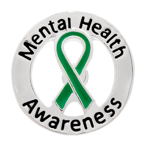 Circle Mental Health Awareness Ribbon Pins - The Awareness Company