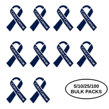 Load image into Gallery viewer, Bulk Pack Colon Cancer Awareness Ribbon Pins - The Awareness Company