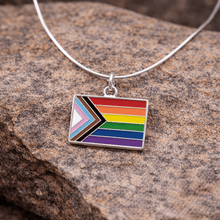 Load image into Gallery viewer, Daniel Quasar Flag Charm Necklaces - The Awareness Company