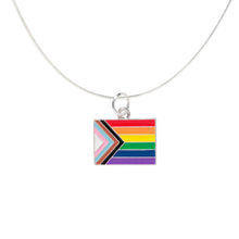 Load image into Gallery viewer, Daniel Quasar Flag Charm Necklaces - The Awareness Company