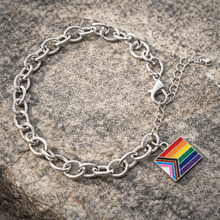 Load image into Gallery viewer, Daniel Quasar Flag Chunky Charm Bracelets - The Awareness Company