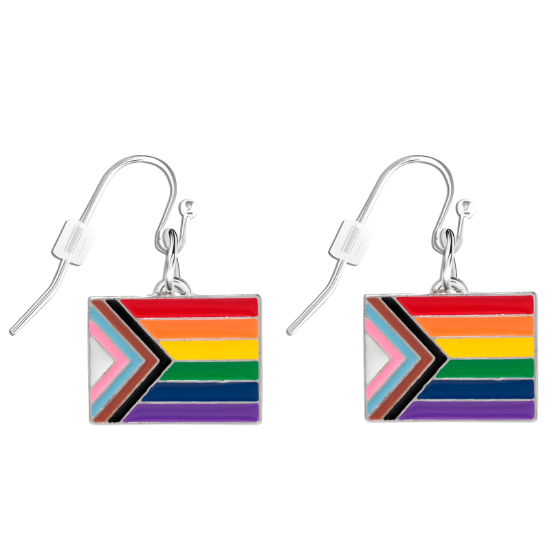Daniel Quasar Flag Hanging Earrings - The Awareness Company